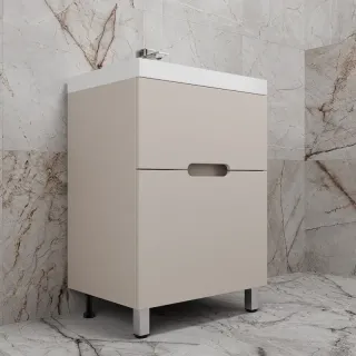 Напольная тумба под раковину Style Line Матис ЛС-00002431 60 см кремовый